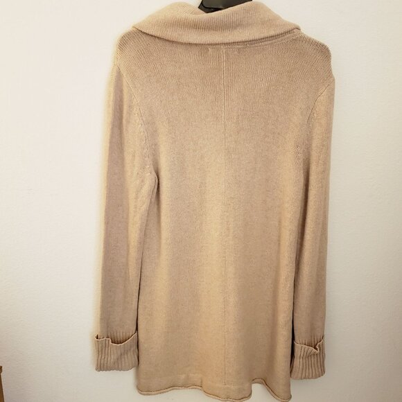 Eddie Bauer Soft and Cozy Tan Lambswool Blend Long Sleeve Cardigan Size XXLT  NW - Picture 6 of 12